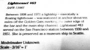 San Francisco, Lightship Model, Lightvessel #83, LV 83 WAL 513, Built 1904, Pacific, West Coast, Lighthouse Ship, Lightvessel