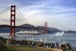 Queen Mary 2, Golden Gate Bridge, IMO: 9241061, Ocean Liner, Cunard Line, Steamship, TSPD01_126