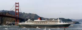 Queen Mary 2, Golden Gate Bridge, IMO: 9241061, Ocean Liner, Cunard Line, Steamship, TSPD01_129