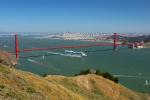 Golden Princess under the Golden Gate Bridge, Cruise Ship, IMO: 9192351, Princess Cruises Lines, Ocean Liner