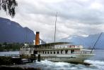 La Suissa at Chillon, Dock, Sidewheel Steamer, Chillon, Vaud, Lake Geneva, TSPV01P02_10