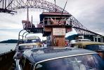 Car Ferry, Ferryboat, automobile, vehicles, Bridge construction, 1950s
