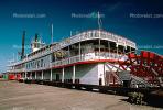 Natchez, paddle wheel steamboat on the Mississippi River, Dock, TSPV01P05_03.1718