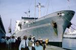 Bow, Anchor, dock, Santa Mariana, Cartagena, 1950s