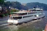 Neckar River, Heidelberg, Excursion ship name Rhein, 1950s