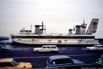 Hovercraft, English Channel, Ferry, Ferryboat, cars, automobiles, vehicles, 1960s