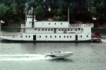 paddle wheel steamboat on the Sacramento River, tourboat, TSPV02P15_18