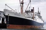 RMS Newfoundland, Furness Line, Halifax, Bow, cranes, anchor, dock, pier, Ocean Liner, 1930s, 1950s, TSPV03P11_03B
