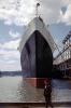Ship Bow, Ocean Liner, steamship, 1950s