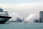 New York City, Fireboat Spraying Water for Mercury, Celebrity Cruises, Cruiseship, TSPV04P03_06