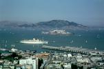 Cruise Ship, Docks, Pier, Angel Island, Alcatraz, 1960s, TSPV04P04_11