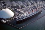 geodesic dome, Cruise Ship, Queen Mary, Ocean Liner, Cunard Line, Steamship