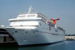 Bow, Carnival Ecstasy, Luxury Cruise Ship, IMO: 8711344