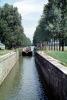 lock, Canal duBurgone, river boat, Burgundy, TSPV05P10_05
