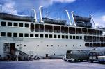 Bahama Star, Lifeboats, Davits, Cruise Ship, Ocean Liner, Nassau Bahamas, 1965, 1960s, TSPV05P15_08