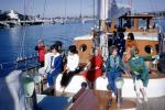 Women on a Boat, Coats, Formal, Newport, Rhode Island, 1964, 1960s, TSPV05P15_11