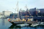 Side Paddle Steamer, Docks, Empress Hotel, Victoria, 1950s, TSPV06P04_02