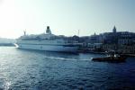 Mykanos, tugboat, cruise ship, Vacation, Recreation, Relaxation, Tourism, Ocean Liner, TSPV08P02_09