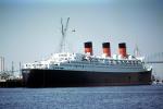 Queen Marry, Cunard, steamship, Ocean Liner, dock, steamer, 1971, 1970s, TSPV09P10_06