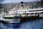 Avalon Harbor, Catalina, SS-Catalina, SS-Phoenix, dock, pier, July 1958, 1950s, TSPV09P12_13