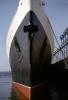 RMS Queen Elizabeth Ship Bow, Oceanliner, steamship, 1950s