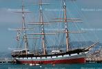 Balclutha, three-masted, steel-hulled, square-rigged ship, Hyde Street Pier, TSTV01P05_01.1719
