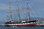 Balclutha, three-masted, steel-hulled, square-rigged ship, Hyde Street Pier, TSTV01P05_01