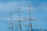 Balclutha, three-masted, steel-hulled, square-rigged ship, Hyde Street Pier, TSTV01P05_03