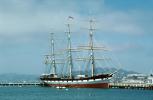 Balclutha, three-masted, steel-hulled, square-rigged ship, Hyde Street Pier, TSTV01P05_04
