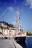 Belem, Three masted Barque, docks, harbor, Nice, TSTV01P09_19