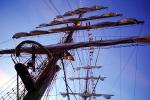 Cuauhtemoc, 3-masted steel barque, Steel-hulled sail training vessel, windjammer, Mexican Navy, Mexico, TSTV02P01_14