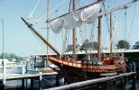 Maryland Dove, replica of a late 17th-century trading ship, Clayton Marina, Maryland, TSTV02P04_06