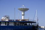 Radio Dish, MV Pacific Collector, DOD Missile Defense Agency's Missile Instrumentation Ship, Radio Dish, Communications, Dock, Panorama