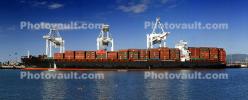 ZIM Piraeus, Container Ship, Cranes, Panorama, IMO: 9280847