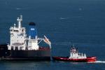 Crowly Guard Tugboat, Overseas Long Beach, Oil Tanker, OSG, IMO: 9353527