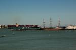 Balclutha, MOL Creation Container Ship, Hyde Street Pier, TSWD02_103