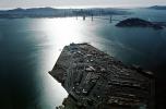 Docks, Port of Oakland, San Francisco Skyline, cityscape, 1984, 1980s