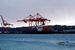 Seattle Harbor, Gantry Crane, Dock, docks