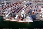 Container Ship Loading cargo, San Francisco, California, Dock, Harbor, TSWV01P15_13.0166