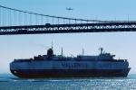 San Francisco Oakland Bay Bridge, Wallenius Lines, RoRo, Ro-Ro, Tosca, Vehicle Carrier, IMO: 7708833, TSWV02P08_17