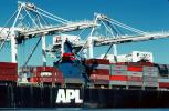 American President Lines, APL, Gantry Crane, Dock, Harbor, TSWV03P10_18