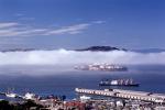 Alcatraz Island, Dock, Harbor, Fog, 1967, 1960s, TSWV05P03_07