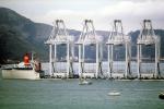 Zhen Hua 4, Heavy lift vessel, shipping large cranes from China to Oakland, Golden Gate Bridge, Gantry Cranes, IMO: 7354292, TSWV06P03_02