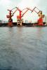 Yangtze River, Shanghai Harbor, Cranes, TSWV06P11_07