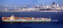 Container Ship, San Francisco, Panorama, Harbor, MOL Thames, IMO: 8913136, TSWV06P11_16B
