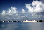 La Havre, Oil Tanker, Tanks, Dock, Docked, Cumulus Clouds, Harbor, 1959, 1950s, TSWV08P09_03