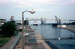 Soo Locks, Lake Superior, Great Lakes, Sault Ste. Marie, Michigan, June 1976, 1970s