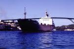 Freight ship, Queen Juliana Bridge, Willemstad, Curacao, TSWV09P05_10B