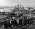 Freight, shore, docks, harbor, boxes, 1890's, TSWV09P12_13