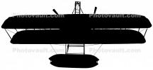 Wright Flyer silhouette, shape, logo, TZAV01P06_05M